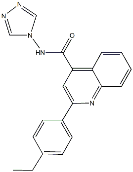 2-(4-ethylphenyl)-N-(4H-1,2,4-triazol-4-yl)-4-quinolinecarboxamide Struktur