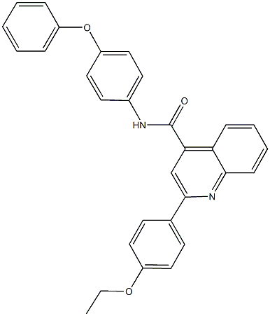 2-(4-ethoxyphenyl)-N-(4-phenoxyphenyl)-4-quinolinecarboxamide Struktur