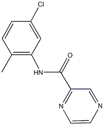 N-(5-chloro-2-methylphenyl)-2-pyrazinecarboxamide Struktur