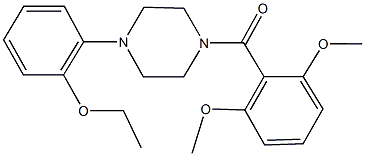 1-(2,6-dimethoxybenzoyl)-4-(2-ethoxyphenyl)piperazine Struktur