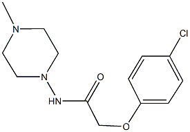 2-(4-chlorophenoxy)-N-(4-methyl-1-piperazinyl)acetamide Struktur