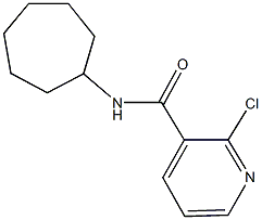 2-chloro-N-cycloheptylnicotinamide Struktur