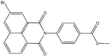 methyl 4-(5-bromo-1,3-dioxo-1H-benzo[de]isoquinolin-2(3H)-yl)benzoate Struktur