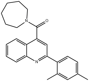 4-(1-azepanylcarbonyl)-2-(2,4-dimethylphenyl)quinoline Struktur