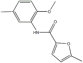 N-(2-methoxy-5-methylphenyl)-5-methyl-2-furamide Struktur