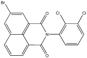 5-bromo-2-(2,3-dichlorophenyl)-1H-benzo[de]isoquinoline-1,3(2H)-dione Struktur