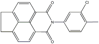 2-(3-chloro-4-methylphenyl)-6,7-dihydro-1H-indeno[6,7,1-def]isoquinoline-1,3(2H)-dione Struktur