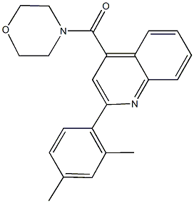 2-(2,4-dimethylphenyl)-4-(4-morpholinylcarbonyl)quinoline Struktur