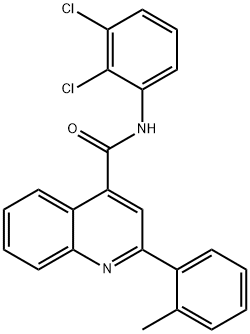 N-(2,3-dichlorophenyl)-2-(2-methylphenyl)-4-quinolinecarboxamide Struktur