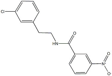 N-[2-(3-chlorophenyl)ethyl]-3-nitrobenzamide Struktur