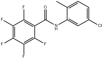 N-(5-chloro-2-methylphenyl)-2,3,4,5,6-pentafluorobenzamide Struktur