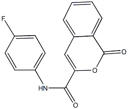 N-(4-fluorophenyl)-1-oxo-1H-isochromene-3-carboxamide Struktur