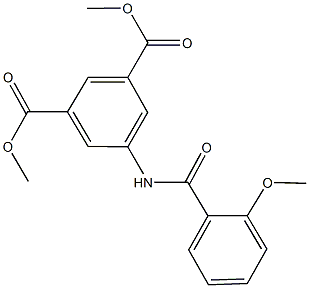 dimethyl 5-[(2-methoxybenzoyl)amino]isophthalate Struktur