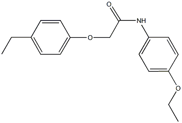 N-(4-ethoxyphenyl)-2-(4-ethylphenoxy)acetamide Struktur