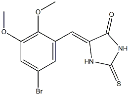 5-(5-bromo-2,3-dimethoxybenzylidene)-2-thioxo-4-imidazolidinone Struktur