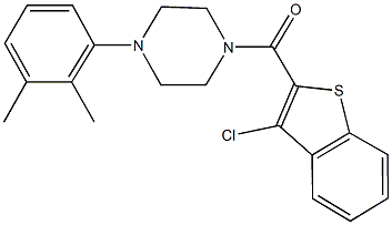 1-[(3-chloro-1-benzothien-2-yl)carbonyl]-4-(2,3-dimethylphenyl)piperazine Struktur