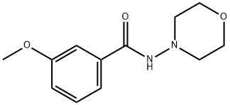 3-methoxy-N-(4-morpholinyl)benzamide Struktur