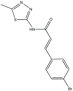 3-(4-bromophenyl)-N-(5-methyl-1,3,4-thiadiazol-2-yl)acrylamide Struktur