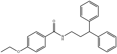 N-(3,3-diphenylpropyl)-4-ethoxybenzamide Struktur