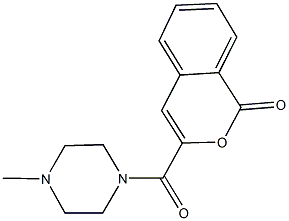 3-[(4-methyl-1-piperazinyl)carbonyl]-1H-isochromen-1-one Struktur