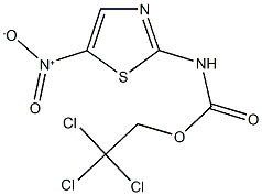 2,2,2-trichloroethyl 5-nitro-1,3-thiazol-2-ylcarbamate Struktur