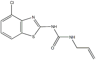 N-allyl-N'-(4-chloro-1,3-benzothiazol-2-yl)urea Struktur