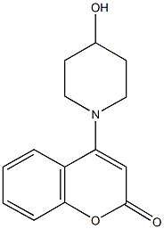 4-(4-hydroxy-1-piperidinyl)-2H-chromen-2-one Struktur