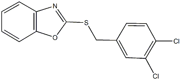 2-[(3,4-dichlorobenzyl)sulfanyl]-1,3-benzoxazole Struktur