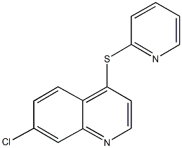 7-chloro-4-(2-pyridinylsulfanyl)quinoline Struktur