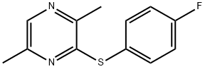 3,6-dimethyl-2-pyrazinyl 4-fluorophenyl sulfide Struktur