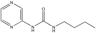 N-butyl-N'-(2-pyrazinyl)urea Struktur