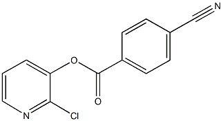 2-chloro-3-pyridinyl 4-cyanobenzoate Struktur