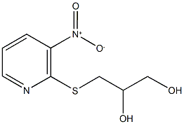 3-({3-nitro-2-pyridinyl}sulfanyl)-1,2-propanediol Struktur