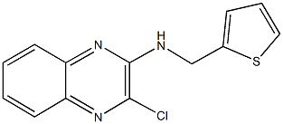 3-chloro-N-(2-thienylmethyl)-2-quinoxalinamine Struktur