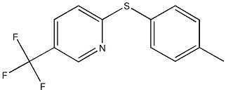 4-methylphenyl 5-(trifluoromethyl)-2-pyridinyl sulfide Struktur