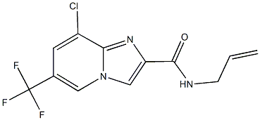 N-allyl-8-chloro-6-(trifluoromethyl)imidazo[1,2-a]pyridine-2-carboxamide Struktur