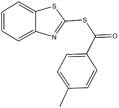 S-(1,3-benzothiazol-2-yl) 4-methylbenzenecarbothioate Struktur