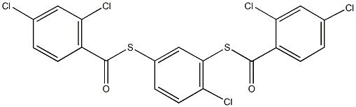 S-{2-chloro-5-[(2,4-dichlorobenzoyl)sulfanyl]phenyl} 2,4-dichlorobenzenecarbothioate Struktur