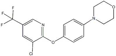 4-(4-{[3-chloro-5-(trifluoromethyl)-2-pyridinyl]oxy}phenyl)morpholine Struktur