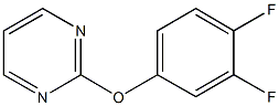 3,4-difluorophenyl 2-pyrimidinyl ether Struktur