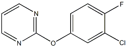 2-(3-chloro-4-fluorophenoxy)pyrimidine Struktur