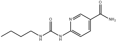 6-{[(butylamino)carbonyl]amino}nicotinamide Struktur