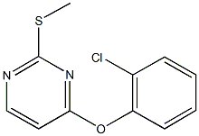 4-(2-chlorophenoxy)-2-(methylsulfanyl)pyrimidine Structure