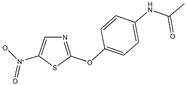 N-[4-({5-nitro-1,3-thiazol-2-yl}oxy)phenyl]acetamide Struktur