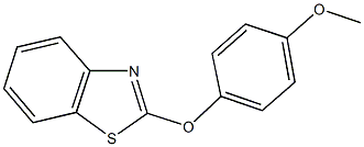 2-(4-methoxyphenoxy)-1,3-benzothiazole Struktur