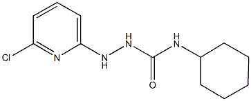 2-(6-chloro-2-pyridinyl)-N-cyclohexylhydrazinecarboxamide Struktur