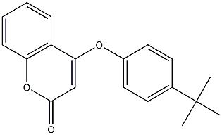 4-(4-tert-butylphenoxy)-2H-chromen-2-one Struktur