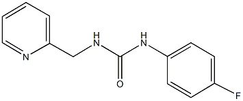 N-(4-fluorophenyl)-N'-(2-pyridinylmethyl)urea Struktur