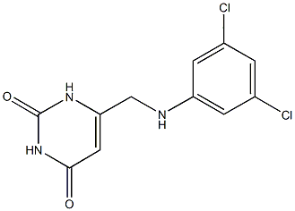 6-[(3,5-dichloroanilino)methyl]-2,4(1H,3H)-pyrimidinedione Struktur