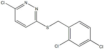 3-chloro-6-[(2,4-dichlorobenzyl)sulfanyl]pyridazine Struktur